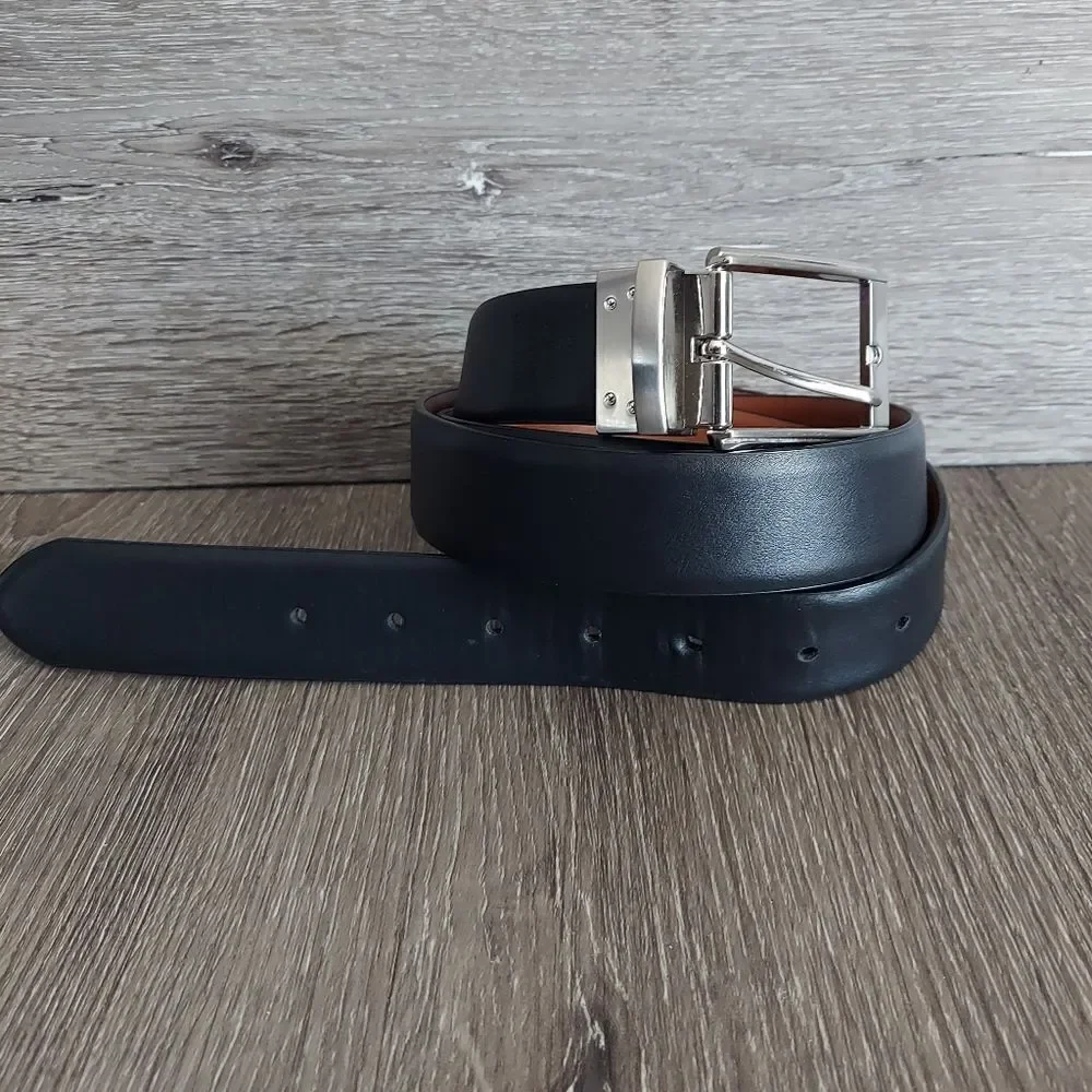 Reversible Faux Leather Belt Brown & Black 2X 46-48